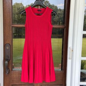 Hale Bob fit & flare dress. Red & black stripe. Size Medium‎